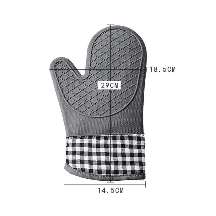 1pcs Silicone Oven Mitts; Heat Insulation Pad; Microwave Oven Gloves