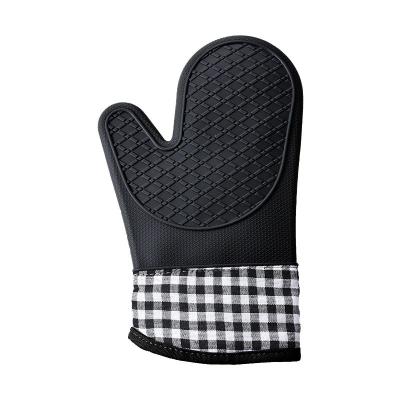 1pcs Silicone Oven Mitts; Heat Insulation Pad; Microwave Oven Gloves