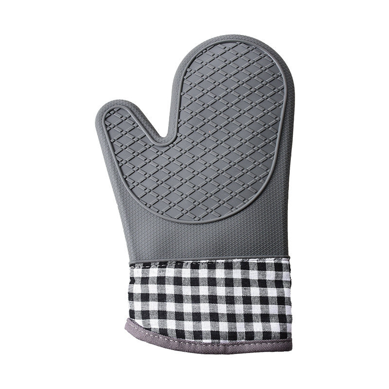 1pcs Silicone Oven Mitts; Heat Insulation Pad; Microwave Oven Gloves