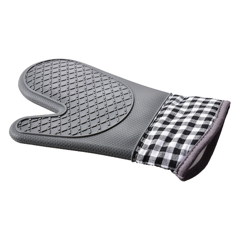 1pcs Silicone Oven Mitts; Heat Insulation Pad; Microwave Oven Gloves