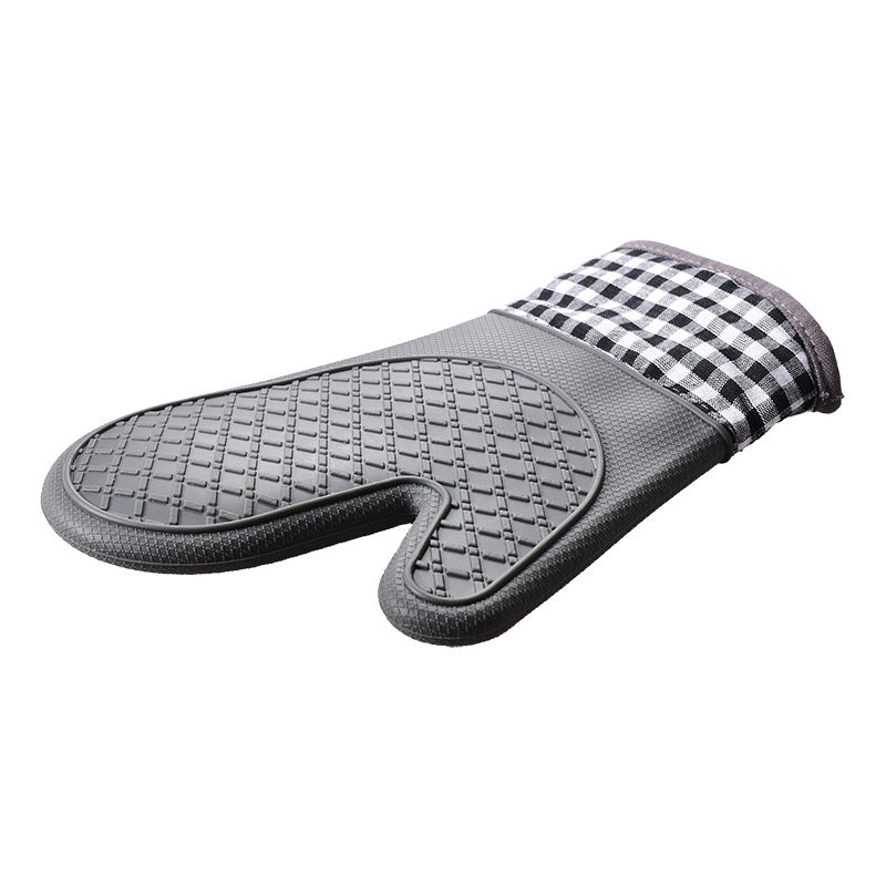 1pcs Silicone Oven Mitts; Heat Insulation Pad; Microwave Oven Gloves